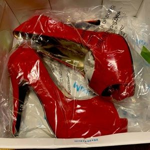 Candy apple Red high heels